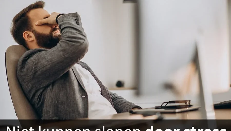 niet kunnen slapen door stress tips